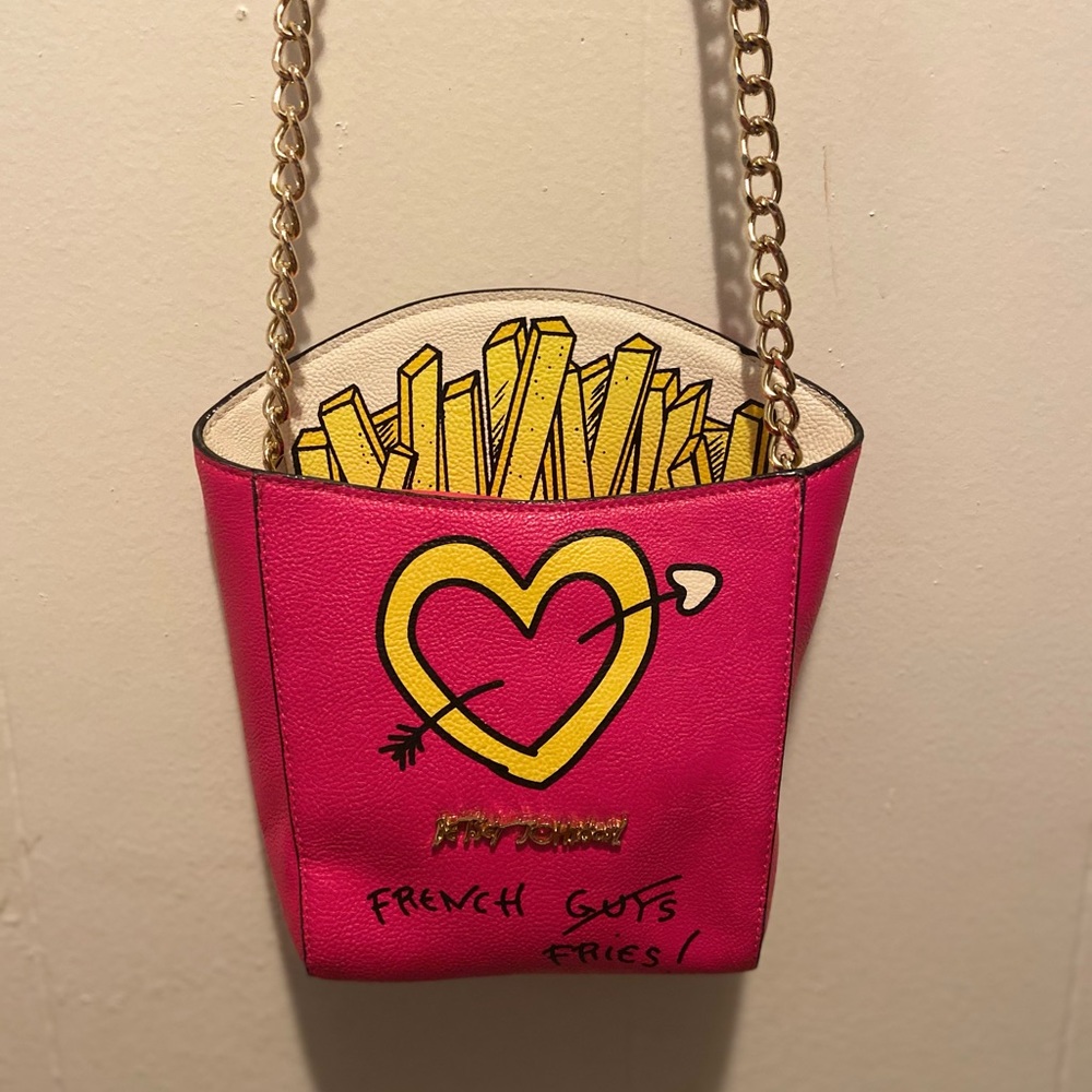 Betsey Johnson crossbody fries bag